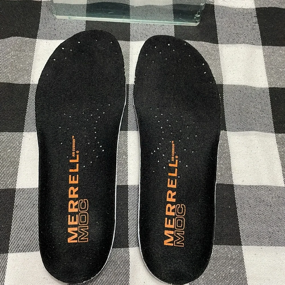 Merrell Primo Moc II Midnight Black Suede Air Cushion Shoes Women's Sz 7 Loafers